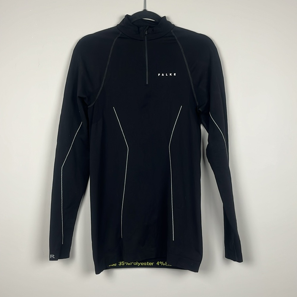 Falke SK CF SH LG 1/2‎ Zip Top / Black / SZ M